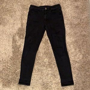 American Eagle Black Jeggings Size 6 Short